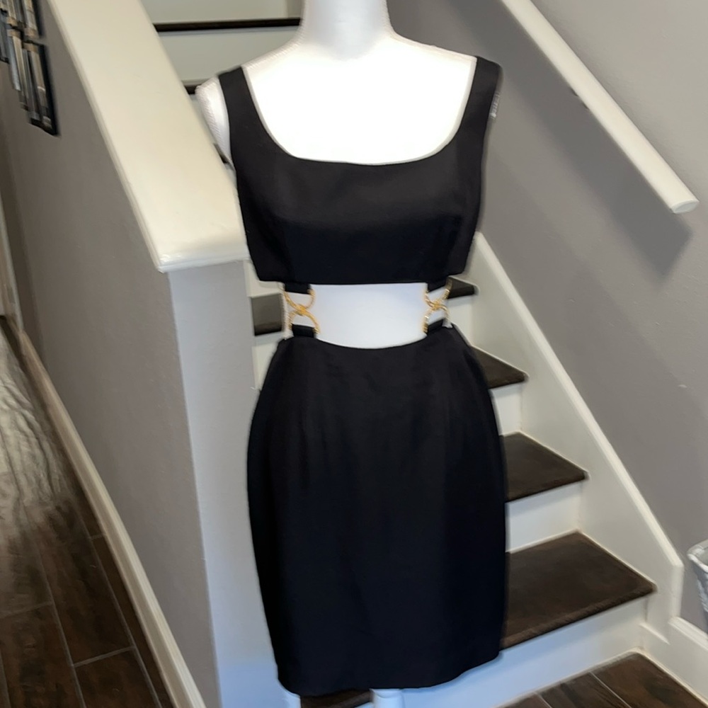 Geary Roark Kamisato Black Cocktail Dress. Sexy & Chic,Great for the Holidays 10 - Picture 3 of 15